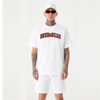 Serpent Wildlife Graphic Oversized T-Shirt - White